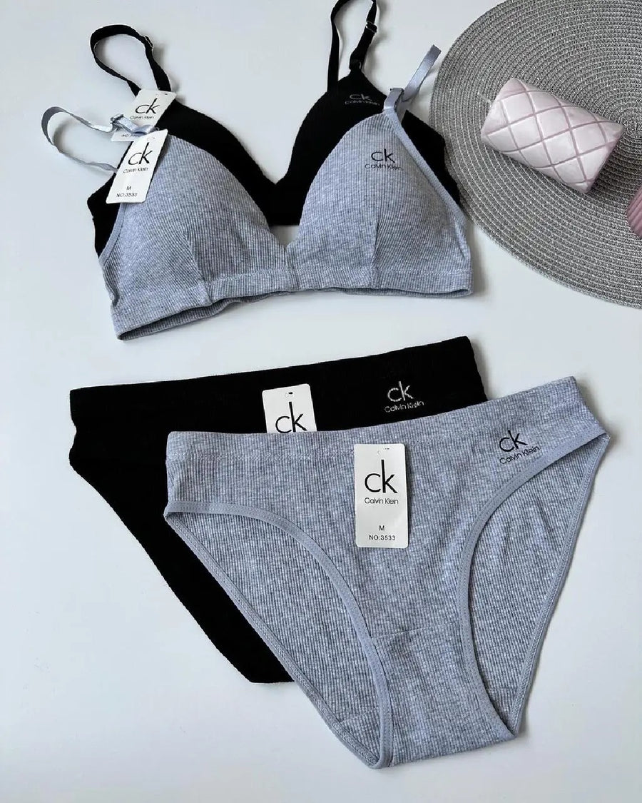 Calvin Klein Cotton T Shirt Bra Panty Set In Pakistan - Bespose