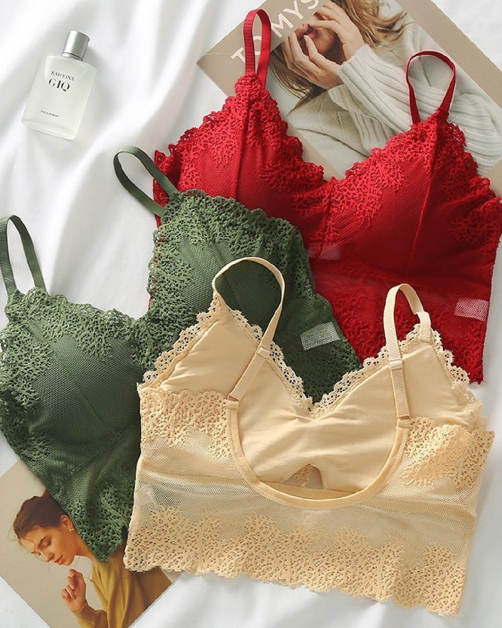 Flower Net Bralette in Pakistan - Bespose