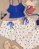 Navy Blue And Cream