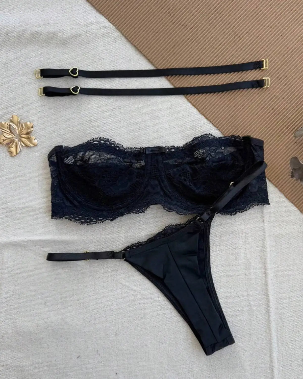 Navy Blue Lace Lingerie Set In Pakistan - Bespose