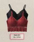 Pack of 2 Flower Net Bralette - Bespose
