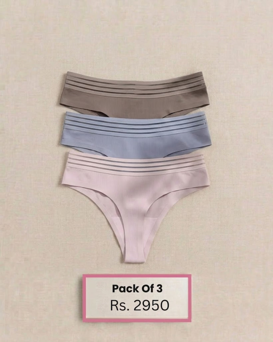 Pack of 3 Pastel High Elasticity Underwear In Pakistan - Bespose