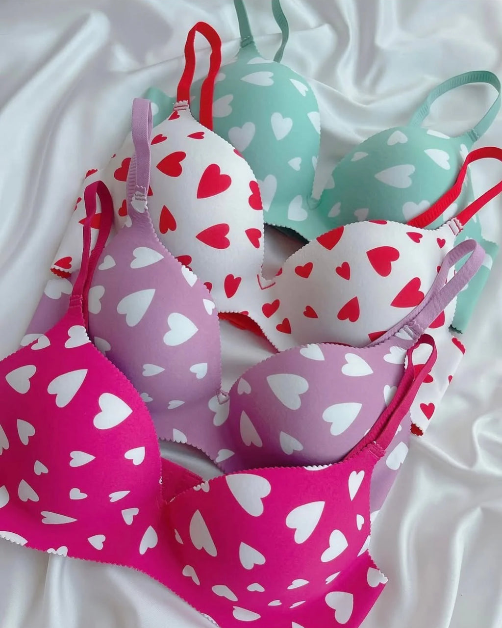 Seamless Heart Design Soft Push-up Bra - Bespose