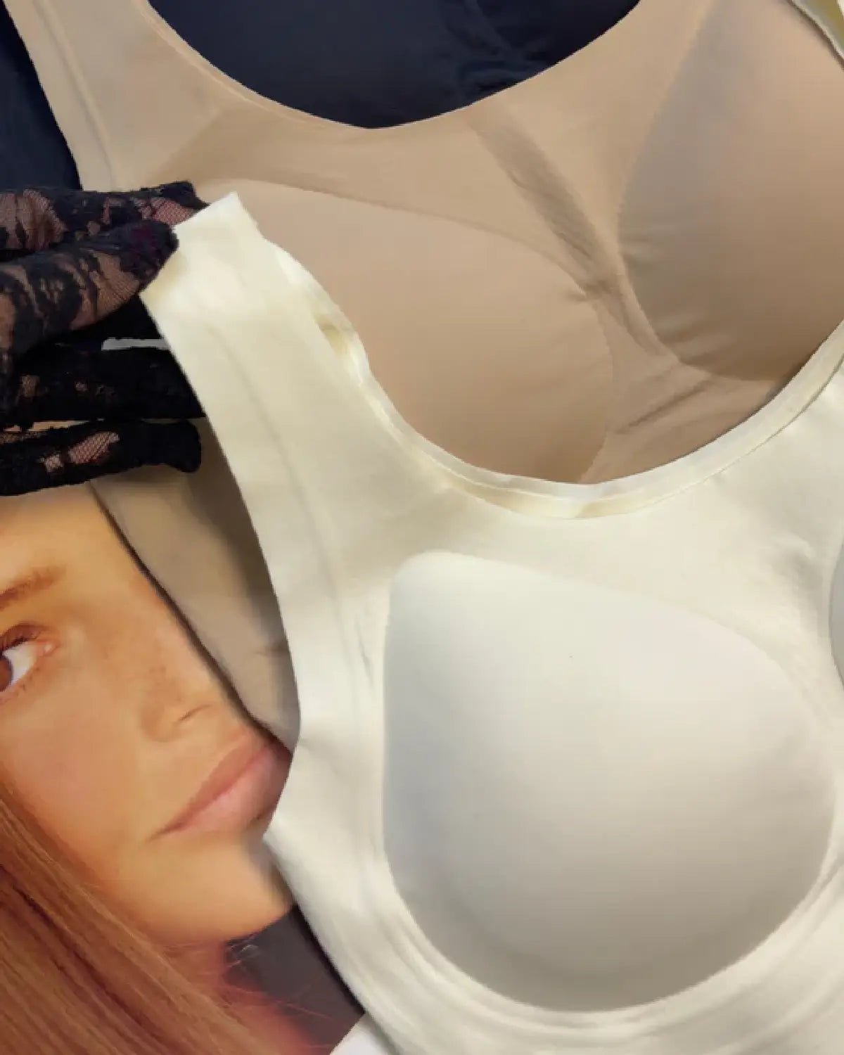 Seamless Thick Strapless Bandeau Bra Front View - Bespose
