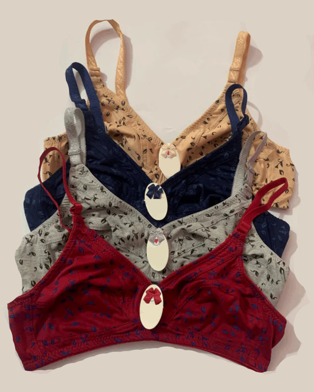 Summer Friendly Soft Cotton Printed Bra - Bespose