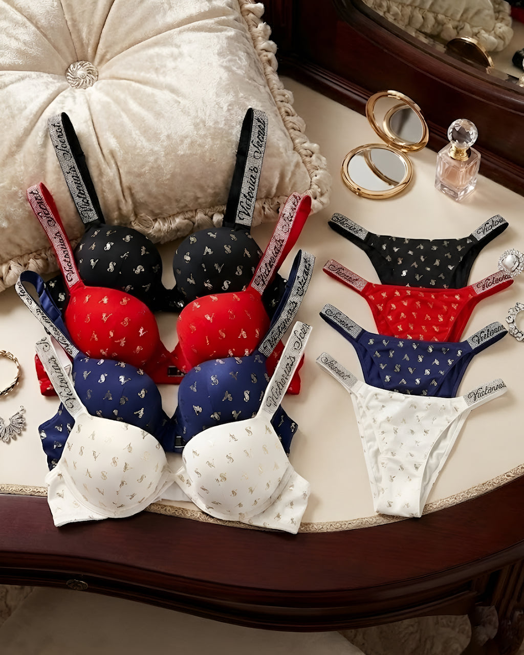 VS Gold written lingerie Set - Bespose