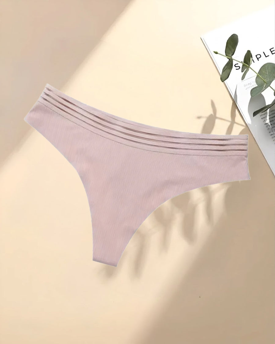 Women Pastel Low Rise High Elasticity Underwear DustyPink - Bespose