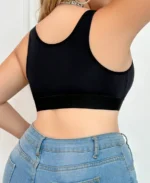 Shop The 1pc Plus Size Simple Solid Front Closure Brassiere