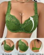 1pc Women's Lace Underwire push-up Bra All in One