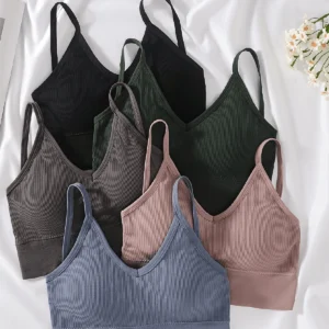 5pcsSet Backless Strap Bralette Bra Sets