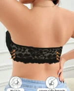 Shop The Plus Size Front Hook Lace Wireless Comfort Bra