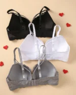 Shop The Women 3 Packs Multi-Color Plus Size Comfortable Bra