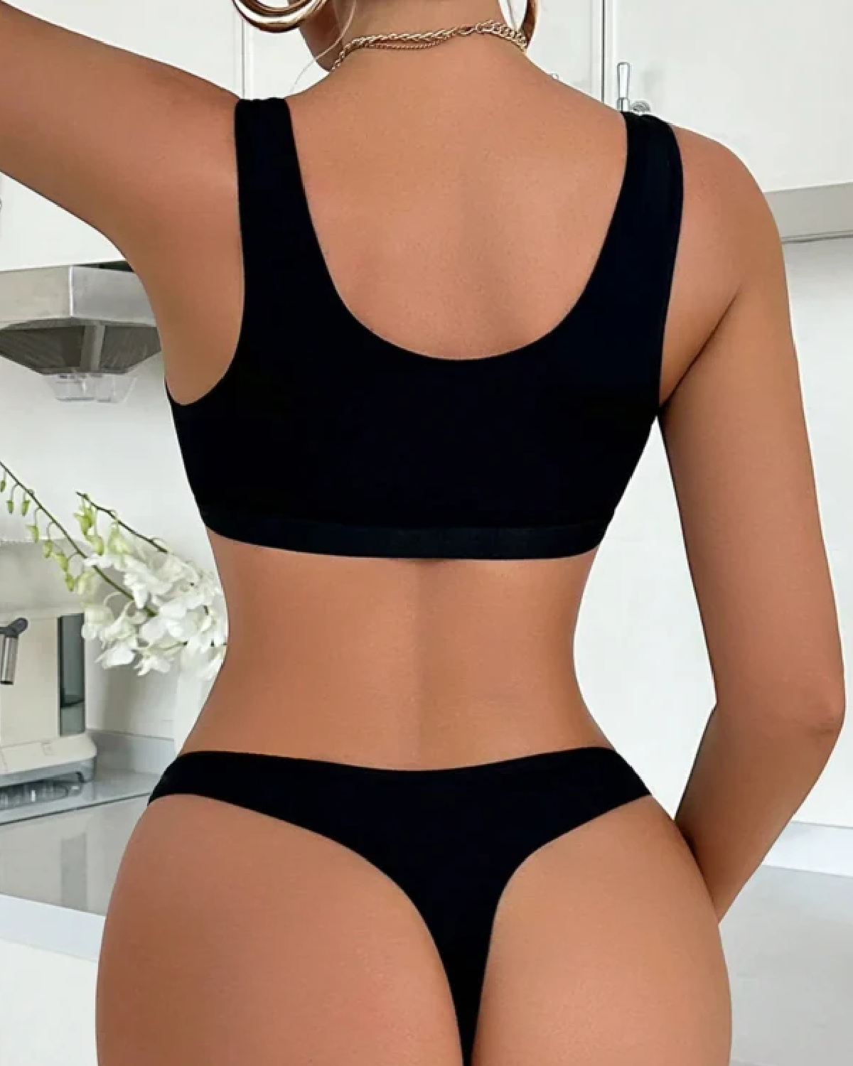 Shop The Women Lace Contrast Mesh Silver Thread Lingerie Set