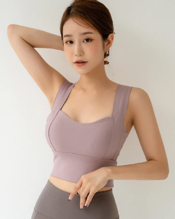 Women's Solid High Support Sports Bra Purple