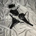 Alluring Elegant Floral Embroidery Lingerie Set - Bespose