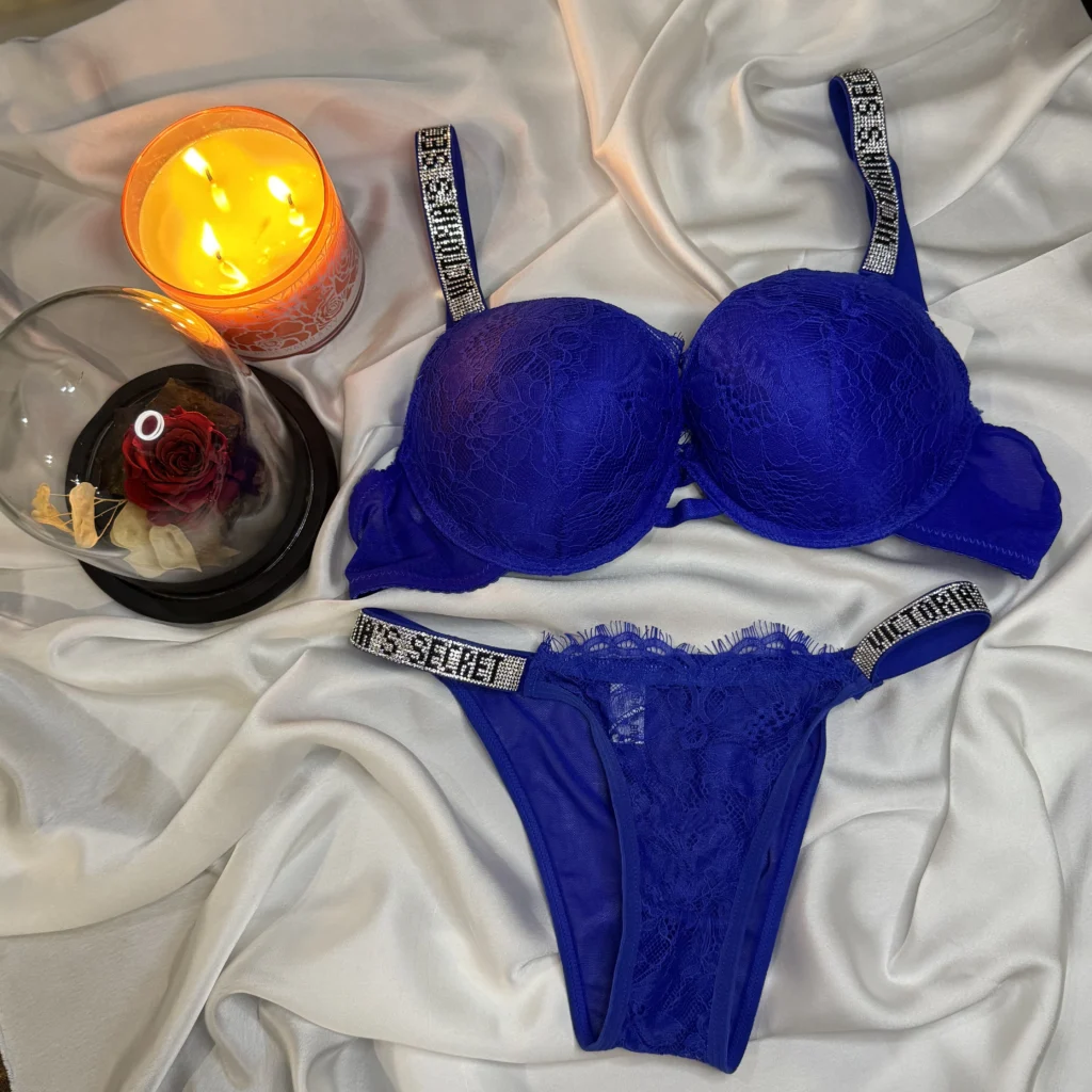 Blue Victoria Secret Bra And Panty Set - Bespose