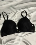 Chanvie Leen Lacy Padded Push Up Bra Black