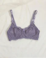 Net Non Wired Daily Wear Bra - Purple