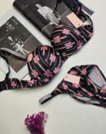 Premium Victoria's Secret Bra And Panty Set - Black And Pink