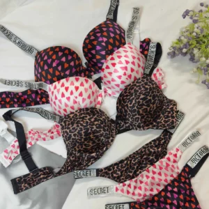 Victoria's Secret Hearts Bra And Panty Set